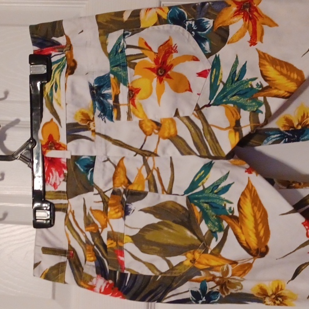 Cache Multicolor Leaf Print Pants - image 7